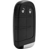 GBULTR Guscio Chiave Auto per Fiat 500X Freemont Jeep Renegade Cherokee Compass Chrysler Dodge - Cover Sostitutiva con 2 Tasti e Lama Vergine - Ricambio Compatibile per Modelli del Gruppo Fiat