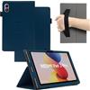 MEMELOKA Custodia per Xiaomi Redmi Pad 2 Pro 12.1 Pollici, Leggera e Sottile Custodia in Pelle PU con Cinturino da Polso, Morbido Cover con Funzione di Supporto, Blu
