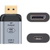 chenyang CY USB C a Displayport convertitore USB 3.1 Type C femmina sorgente a Displayport DP lavabo HDTV adattatore 4K 60hz 1080p per tablet Phone Laptop