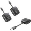 MINIX HDMI Wireless - Trasmettitore HDMI Wireless Doppio Trasmettitore + 1 Ricevitore Adattatore HDMI USB C Estensione Multi-Schermo 1080P 60Hz, 50m, WiFi 2.4G/5G, Plug & Play