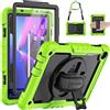 SEYMAC Custodia per Lenovo Tab M10 3a Generazione da 10,1 pollici, Modello 2022 (Numero Modello TB-328FU/TB-328XU), Verde