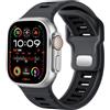 CeMiKa Compatibile con Cinturino Apple Watch Ultra 3/Ultra 2/Ultra 49mm 44mm 46mm 45mm 42mm Uomo, 26mm Cinturini Silicone Sport Loop Regolabile di Ricambio per iWatch Serie 11 10 9 8 7 SE 6 5 4 3 2 1