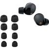 kwmobile 8x Auricolari di ricambio compatibile con Sony WF-1000XM5 / WF-1000XM4 Gommini sostitutivi in Silicone - 4 Misure - nero
