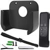 Pinowu Montaggio a parete staffa di supporto con telecomando cover compatibile con Apple TV4 4 K - Pinowu TV Mount and Siri telecomando di adatto per Apple TV 4/4 K [5th Gen] (nero)