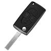 PHONILLICO Guscio Chiave per Peugeot 807 1007 Citroen C8 Fiat Ulysse | 4 Tasti | Modello senza allogio batteria | Telecomando