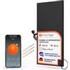 Termoplaza Termoconvettore Elettrico Verticale WiFi Da Parete 18 m² - 750 Watt Stufetta Elettrica Basso Consumo - Pannello Radiante Infrarossi - Termosifone Moderno per Casa e Ufficio