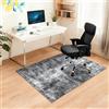 Capslpad Tappetini per sedie da ufficio per pavimenti in legno duro, 90 x 120 cm, antiscivolo, moderno, astratto, multiuso, a pelo basso, protezioni per pavimenti per sedia da computer, tappetino per