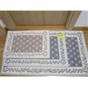 Pago Poco Tappeto...Scendiletto..Parure Tre Pezzi.. Stile SARDO CUORI e RICAMI In Tutte Le Misure..Colori:Grigio+Beige..100% Cotone Antiscivolo (50X80, Grigio)