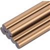 QUARKZMAN 6Pz Mini Bastoncini a Caldo di EVA per Pistola Colla a Caldo 11mm x 100mm Colla Stick Grandi, Bronzo Oro