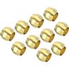 PATIKIL 4mm Tubo OD Ottone Compressione Manicotti Cerrule 60pz Raccordi Compressione Raccordo Assortimento Kit