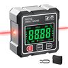 AUTOUTLET Inclinometro Digitale Ricaricabile,Level Box Digitale 4×90°con Laser e Retroilluminazione,4 Lati Magnetici/Impermeabile IP54, Angle Finder per Installazione Tubi Livellamento e Edilizia