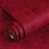 YENHOME Carta Da Parati Velluto Rosso Scuro 60x500cm Carta da Parati Adesiva Muro Vintage per Soggiorno Camera Da Letto Velluto Feltro Pellicola Adesiva per Studio Salotto Portagioie Fai Da Te