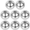 PATIKIL Dado A Sfera M6x20mm, 8 Pezzi Filettatura Femmina 304 Acciaio Inossidabile Tappo Vite Rotondo A Foro Cieco Per Illuminazione Macchinari DIY Decorazione, Argento