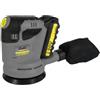 KOMBO PRO - Levigatrice Roto-Orbitale BRUSHLESS 20V, Ø125 mm, 11.000 giri/min, Motore in Rame, Sacchetto Polvere, Soft Grip, 10 Fogli Abrasivi, Batteria 2.0Ah e Caricatore Inclusi