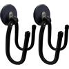 AUXPhome Confezione da 2 ganci magnetici da garage, resistenti, ganci magnetici per riporre attrezzi elettrici, rastrelli, corde, reti per skimmer per piscina, attrezzi da giardino, attrezzi da piscina e altre