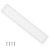 PATIKIL Griglia Di Ventilazione 16 X 3 Con Viti Di Montaggio Bianco | Porte In Alluminio Robusto, Per Ante Di Armadi E Guardaroba