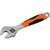 PintoHardware Chiave Inglese regolabile 200 mm x 24mm professionale, apertura precisa manico ergonomico arancione e nero, in acciaio inox, strumento manuale per meccanica e idraulici