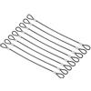 PATIKIL 0.2m Sicurezza Acciaio Cavo, 8pz Inossidabile Acciaio 2mm Dia Cavo di Sicurezza Blocco Filo Corda Antifurto con Doppio Anello per Stadio Illuminazione Bagagli Blocco, Nero