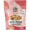 CIBO CRUDO crudo biologico vegan Muesli di Frutta Secca - 325g. Muesli con Fiocchi di Avena Segale e Scaglie di Cocco con Grani di Nocciole Semi di Zucca Anacardi Fave di Cacao in Pezzi Mandorle e Noci Pecan.