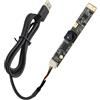 Mermaid Modulo fotocamera USB da 8 MP con microfono, grandangolo di 105 gradi, messa a fuoco fissa, piccola scheda webcam, stampante 3D Lightburn, USB Plug and Play per Windows, Android, Linux, MacOS