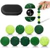 Ainiv 9PCS Magnetiche in Silicone, Mini Palline Magnetiche Sensoriali che Alleviano Ansia, Irritabilità e Tensione per Autismo, ADHD, Palline Antistress Silenziose da Scrivania, Verde