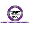 Generico Fiches da Poker WPT World Poker Tour Replica, valore 500, blister da 25 Fiches in Ceramica da 10 Grammi