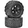 Oumefar 2 Pezzi Pneumatici RC, Sostituzione Pneumatici in Gomma RC Adatto per HS 18301 18302 18311 18312 1/18 Accessori Auto RC Parti RC