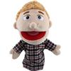 XIMEY Marionette da Mano Muppet Show, Burattini da Mano, Teatrino Marionette di Peluche, Pupazzo di Peluche, Master of Puppets per Racconta Storie, Educazione, Giochi Interattivi (Papà, 30cm)