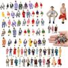 ZONGYUNYNOLE 80 Pezzi EeleaN Mini Modellino Ferroviario Figure Figure In Miniatura Figure Dipinte Scala 1:85 Figure di Persone in Plastico Modello di Persone Non Verniciata in Scala for miniature scenes New