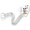 NUK Clip per ciuccio e clip | Per gli anelli dei lecca-lecca | Robusto e infrangibile | Disney Topolino