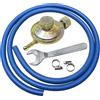 acquaverde | Kit Regolatore di Pressione Gas Variabile 0,3-16 Bar con Tubo 2 Mt 2 Fascette Chiave per Campeggio e Barbecue | Made in Italy