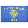 AZ FLAG Bandiera Oregon 150x90 cm Poliestere Leggero 2 Occhielli | Uso interno bandiera decorativa dello stato americano dell'Oregon doppie cuciture e bordi rinforzati con occhielli metallici