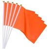 PATIKIL Mini Bandierine Arancioni con Bastone Bandiere Gioco 25pz