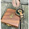 Soldatini Bussola Pollice Militare Vintage Ottone WW2 1940 Navigazione Second...
