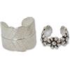 Novica Ear Cuff in argento Sterling .925 fiori e fogliame