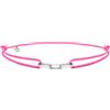 Nato Cuff - Bracciale Argento 925 Links - Fatto a mano in Francia - Regolabile - Gioiello Uomo o Donna (Rosa)