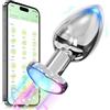 SWEETLORY Anal Vibrator Anal Toys, Anal Plug Con 9 Modalità Di Vibrazione Base A Forma Di Cuore Stimolazione Prostata Uomo Buttplug, Anal Vibratori Colorati Sex Toy Anal Plug Per Donne E Uomini (Medio)