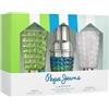 Pepe Jeans Cocktail Edition For Him Confezione Profumo Uomo 3 Pezzi Eau de Toilette 30ml, Dopobarba 50ml e Gel Doccia 50ml Set Fragranze Agrumati, Legnosi e Speziati Profumi Uomo