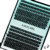 AMZGIRL LASH Ciglia a grappolo Wispy 280PCS Ciglia singole 6080D 9-16mm Estensioni ciglia a grappolo Ciglia singole Ciglia soffici a grappolo con fascia sottile Ciglia finte per uso domestico(6080D,D-Mix9-16mm)