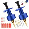 GZLFH Bloodworm Clip, 1000 micro esche elastici e 2 pinzette, 2 forbici per lombrichi e lombrichi
