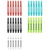 KOTO darts Koto - Aste per freccette in nylon, colore rosso, nero, blu, bianco, verde, adatto per alette EZ L1 KOTO V1, incl. 30 alberi e pratico strumento di rimozione dell'albero.