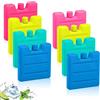 BNGXR Elementi Refrigeranti, 8 Pezzi di Tavolette di Ghiaccio per Borsa Frigo, Mini Piccole Mattonelle Raffreddamento, Piccoli Cuscinetti Refrigeranti Ice Packs, Piccoli Ice Pack Colorati, 70 ml l'uno