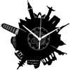 Instant Karma Clocks | Orologio da Parete Monumenti del Mondo | Design Artistico con Skyline Internazionali | Arredo Originale per Amanti dei Viaggi