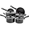 Amazon Basics - Set di pentole in ceramica antiaderente per induzione, 6 pezzi, con coperchi