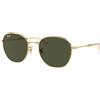 Ray-Ban RB3809 001/31 | Occhiali da Sole Graduati o Non Graduati | Prova Online | Unisex | Metallo | Tondi, Panthos | Oro | Adrialenti