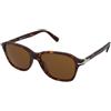 Persol PO3244S 24/33 | Occhiali da Sole Graduati o Non Graduati | Prova Online | Unisex | Plastica | Quadrati | Marrone, Havana | Adrialenti