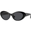 Versace VE4455U GB1/87 | Occhiali da Sole Graduati o Non Graduati | Prova Online | Plastica | Cat Eye, Ovali / Ellittici | Nero | Adrialenti