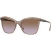 Vogue VO5520S 294068 | Occhiali da Sole Graduati o Non Graduati | Prova Online | Plastica | Quadrati, Cat Eye, Ovali / Ellittici | Marrone, Trasparente | Adrialenti