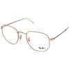 Ray-Ban RX6448 3094 | Occhiali da Vista Graduati | Prova Online | Unisex | Metallo | Quadrati | Oro rosa | Adrialenti