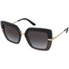 Dolce & Gabbana DG4373 32468G | Occhiali da Sole Graduati o Non Graduati | Prova Online | Plastica | Quadrati | Nero | Adrialenti